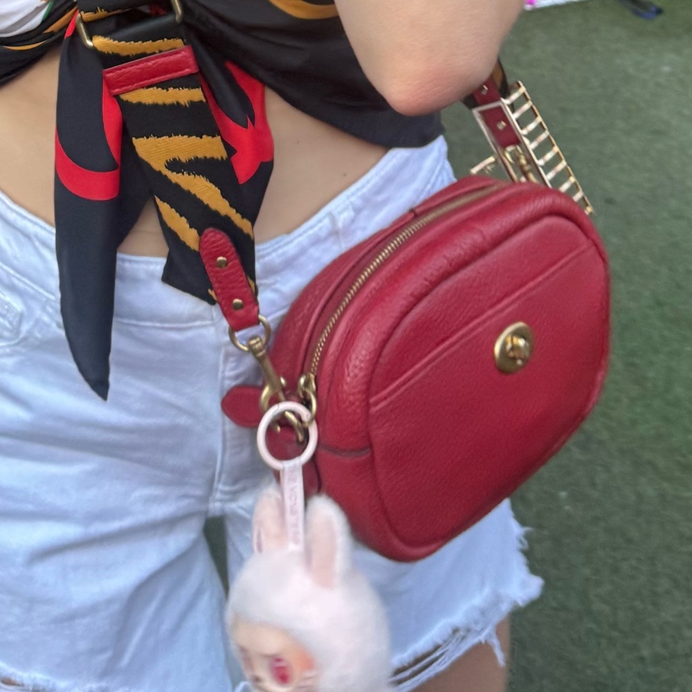 Coach Lunar New Year Tiger Print Strap Camera Bag - Picture 2 of 3